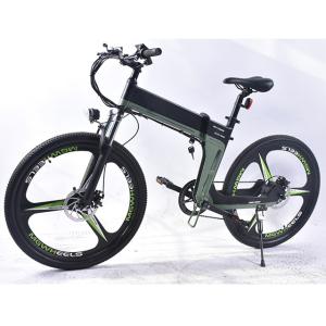 China 15.5mph Electric Folding Mountain Bike 40Km Endurance 6gears wholesale