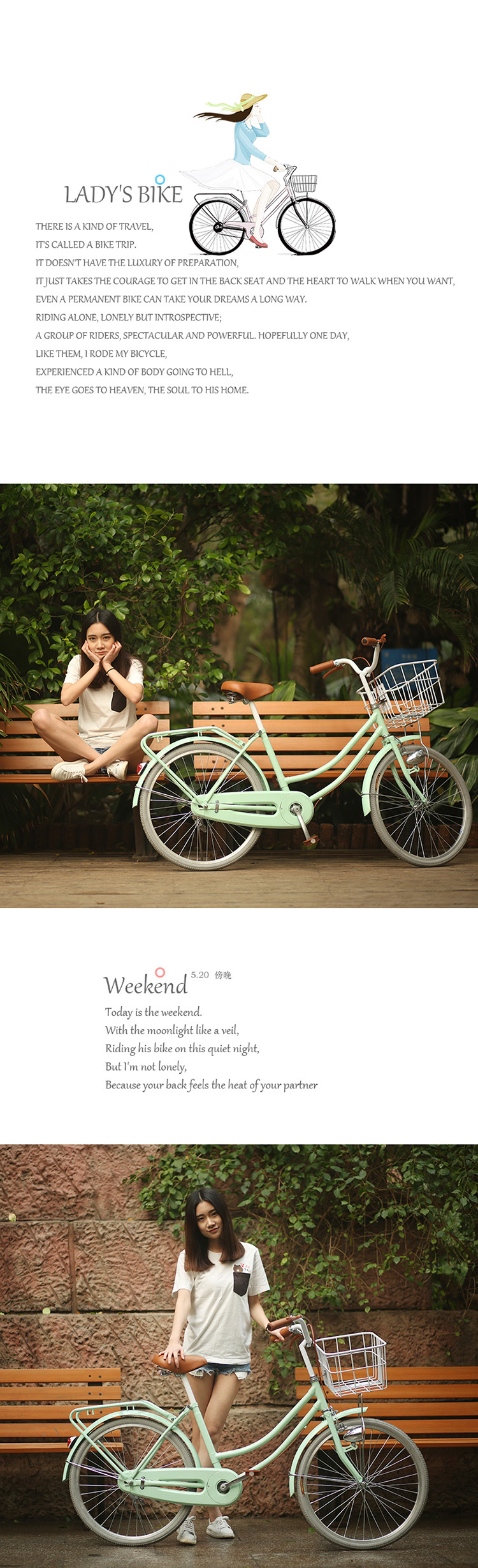 20 24 Inches Portable Girls Bicycle Women Ladies High Carbon Steel City Bike Foldable No for Children Kids' Bike 15KG