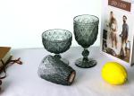 OEM Lead Free 290ml Highball Whiskey Glass Solid Smoky For Bar