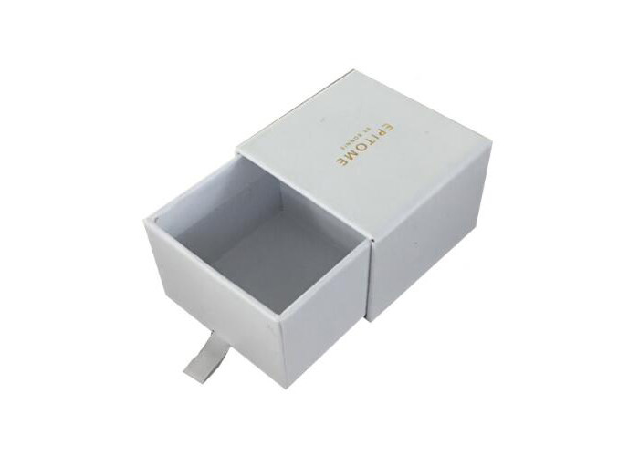 Recyclable Personalised Packaging Boxes Drawer Square Shape For Jewelry
