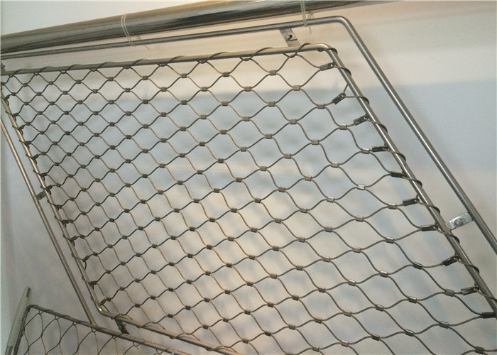 60x60mm Architectural Wire Mesh Inox 304 Stainless Steel Woven Mesh