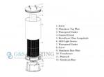 150W Omni Directional 100000cd High Intensity Aircraft Warning Lights