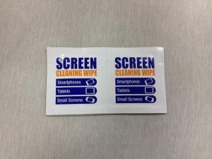 China Disposable single packed customized telphone screen wipes wholesale