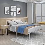 Steel Adults Designs Metal Pipe Bed Round Tube Frame Stronger High Stability
