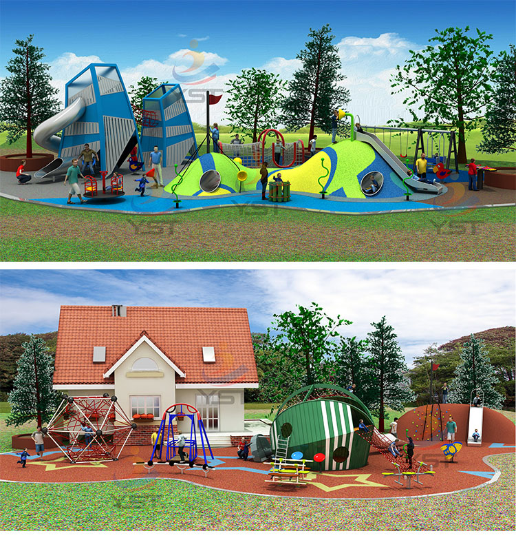 Sand Blasting Water Park Playground Equipment Double Leaf Water Jet