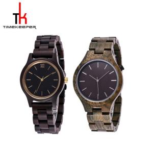 China Japan 2035 Wood And Metal Watches Stylish Premium Zebra Wood Style Watches wholesale