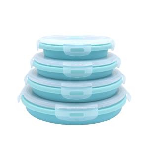 China OEM ODM Supported Collapsible Silicone Food Storage Containers wholesale