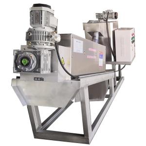 China Sludge Screw Dehydrator Machine , Sewage Treatment Machine Easy Cleaning wholesale