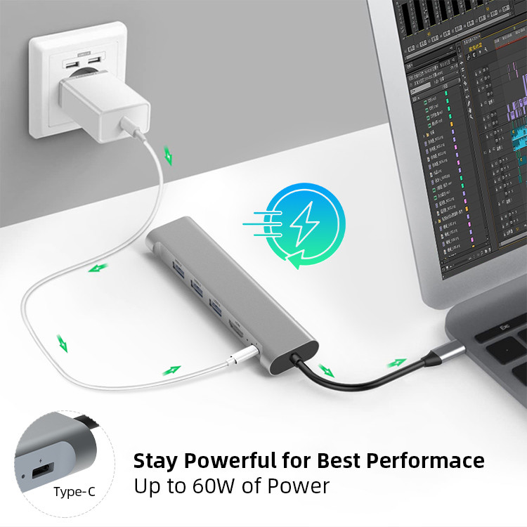 Portable Data 3.0 Mini USB Hub Extension For Laptop IMac Pro MacBook Air Notebook