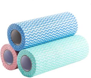 China Washable Disposable Cleaning Cloths , Polyester Non Woven Kitchen Towels Use wholesale