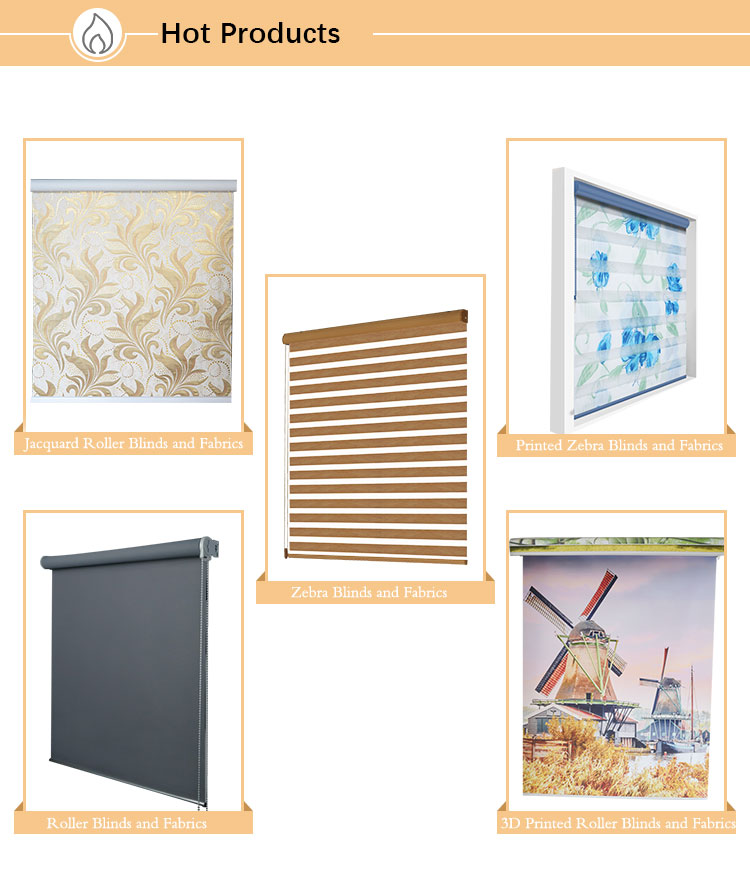 100% polyester custom blackout fabric for roller blinds and fabric for roller shade and curtain manufacturer
