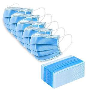 China Safety Non Woven Disposable Mask 3 Ply Antiviral Respirator Face Breathable wholesale