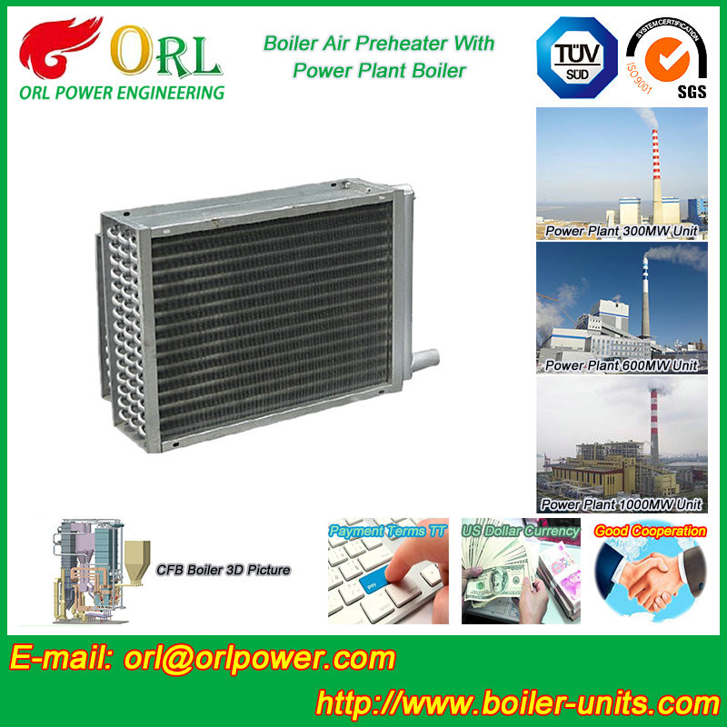 Vertical Energy Saving Boiler Parts Air Preheater For Power Plant Boiler