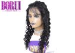 Full Lace Deep Curly Wig Human Hair Brazilian Human With Baby Hair In HD Lace