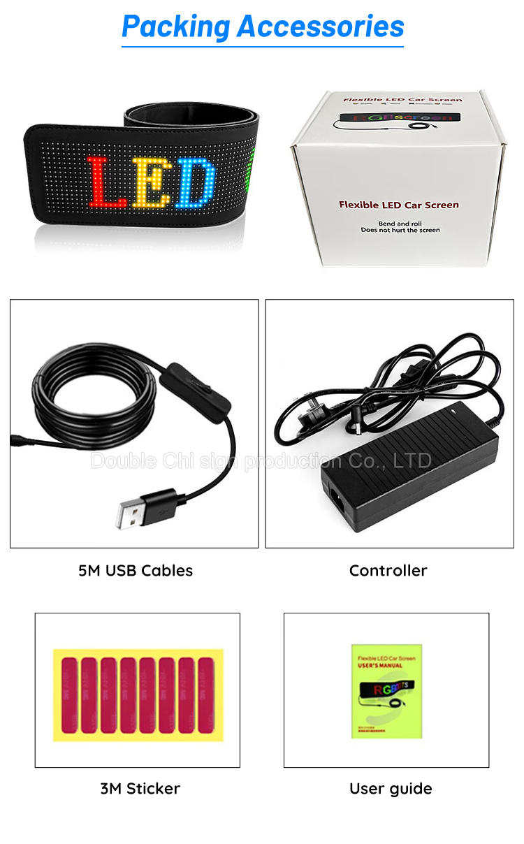 LED Car Sign Board Indoor LED Digital Signage for Advertising Publish Smart App Control