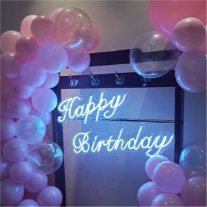 China Happy Birthday Neon LED Sign Board 900x403mm 50000 Hours Working Lifetime wholesale