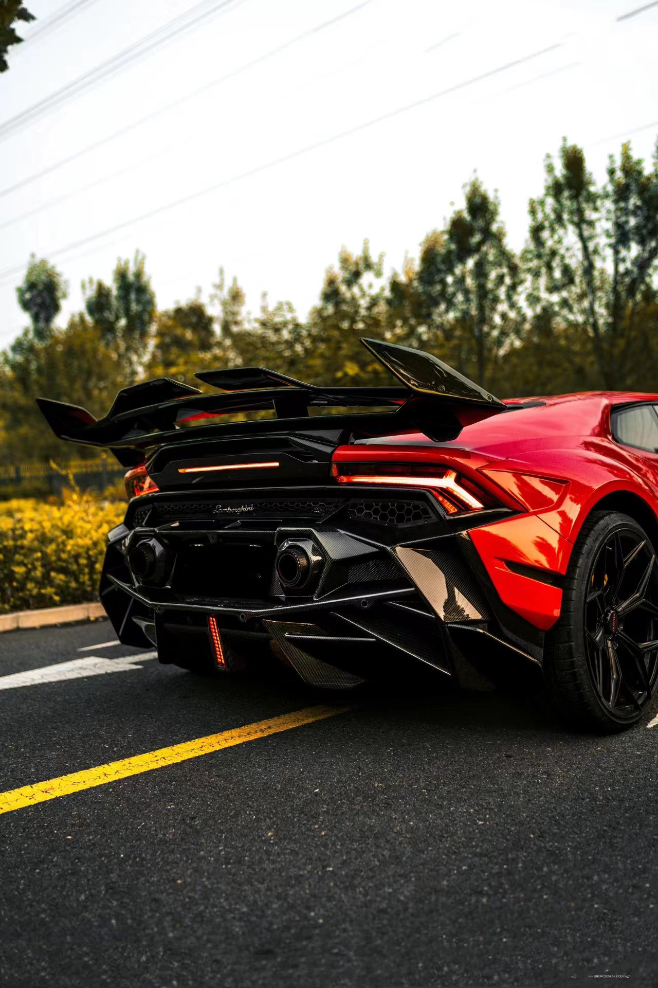 580 Lamborghini Carbon Fiber Body Kit DW Style Lp610 Body Kit Spoiler Widebody Kit