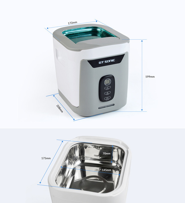 1300ML Big Capacity Household Ultrasonic Cleaning Machine Button Control Detachable Tank