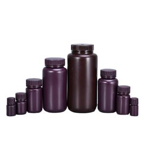 China Customized Logo 250ml Wide-Mouth Plastic Clear Reagent Bottle Screw Cap for Medicine wholesale
