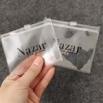 Custom PVC Necklace Jewelry Zipper Bags Mini Influencer Style Sealed Transparent