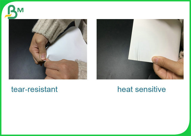 Waterproof 130Gr Thermal Synthetic Paper For Printing Thermal Desktop Printer