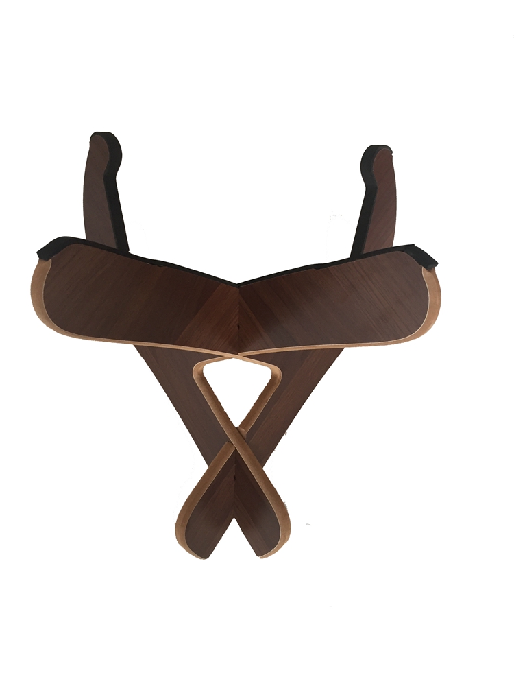 BGS-02 High quality portable wooden Folding Musical instruments Stand wholesale acoustic guitar and electric guitar Stan
