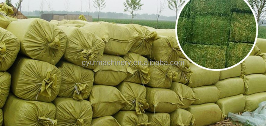 Combined Silage Baler Wrapper Machine for Hydraulic Straw Alfalfa Cotton Seeds Packing Bagging