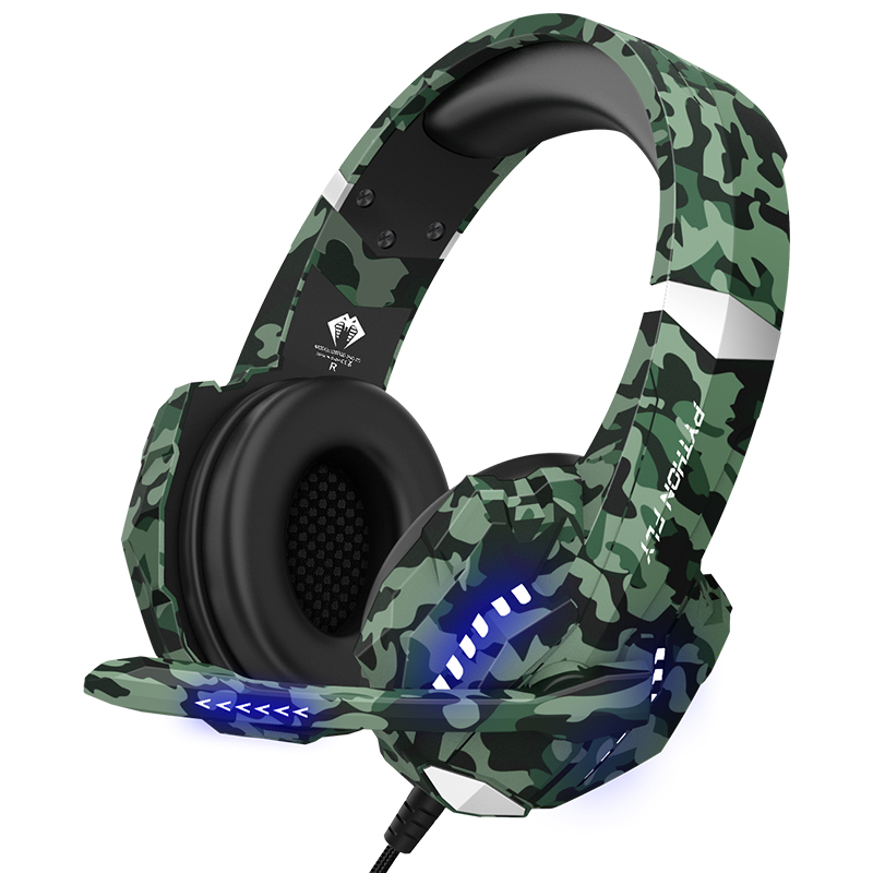 7.1 Gamer Wired PC Gaming Headphones With Mic Light Up For Xbox One Volume Control
