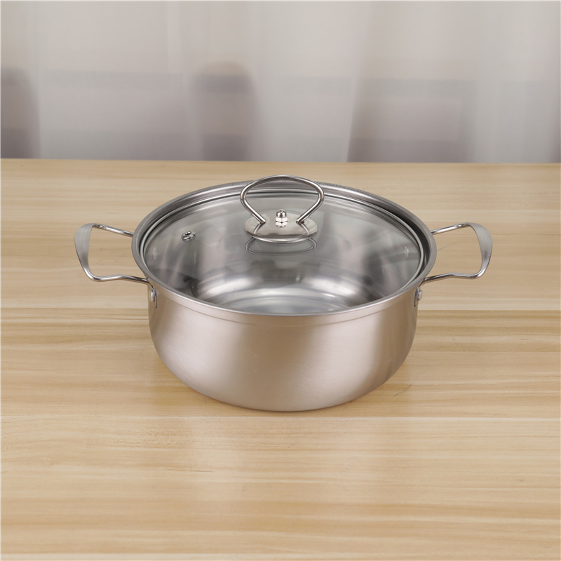 Modern Desktop Stainless Steel Cookware Set 12pcs Food Soup Pot