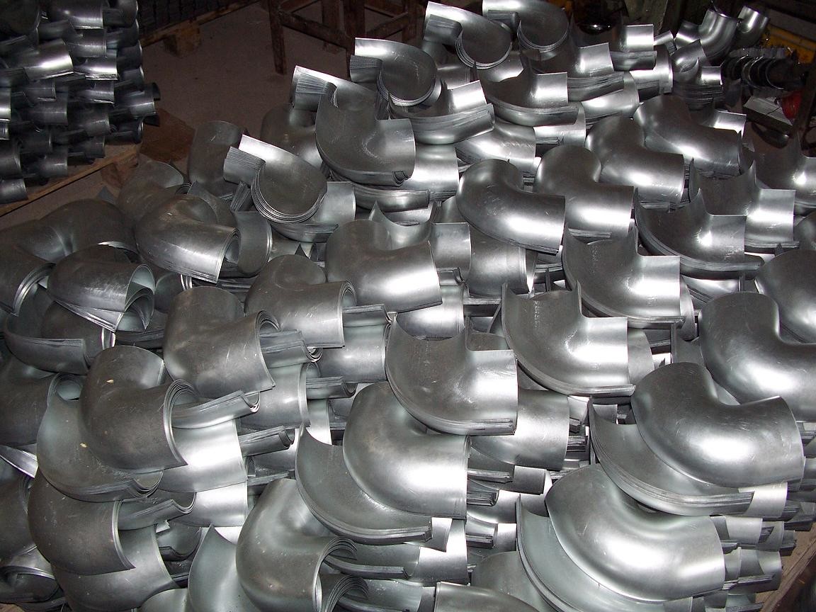 0.5mm-1.0mm Deep Drawn Parts 80-90 1D Pipe Fittings Half Bends Elbow