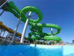 OEM Commercial Swimming Pool Playground Fiberglass Water Slide Set