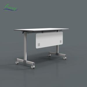 China Rectangular White Folding Table with 25mm Thickness Top Included wholesale