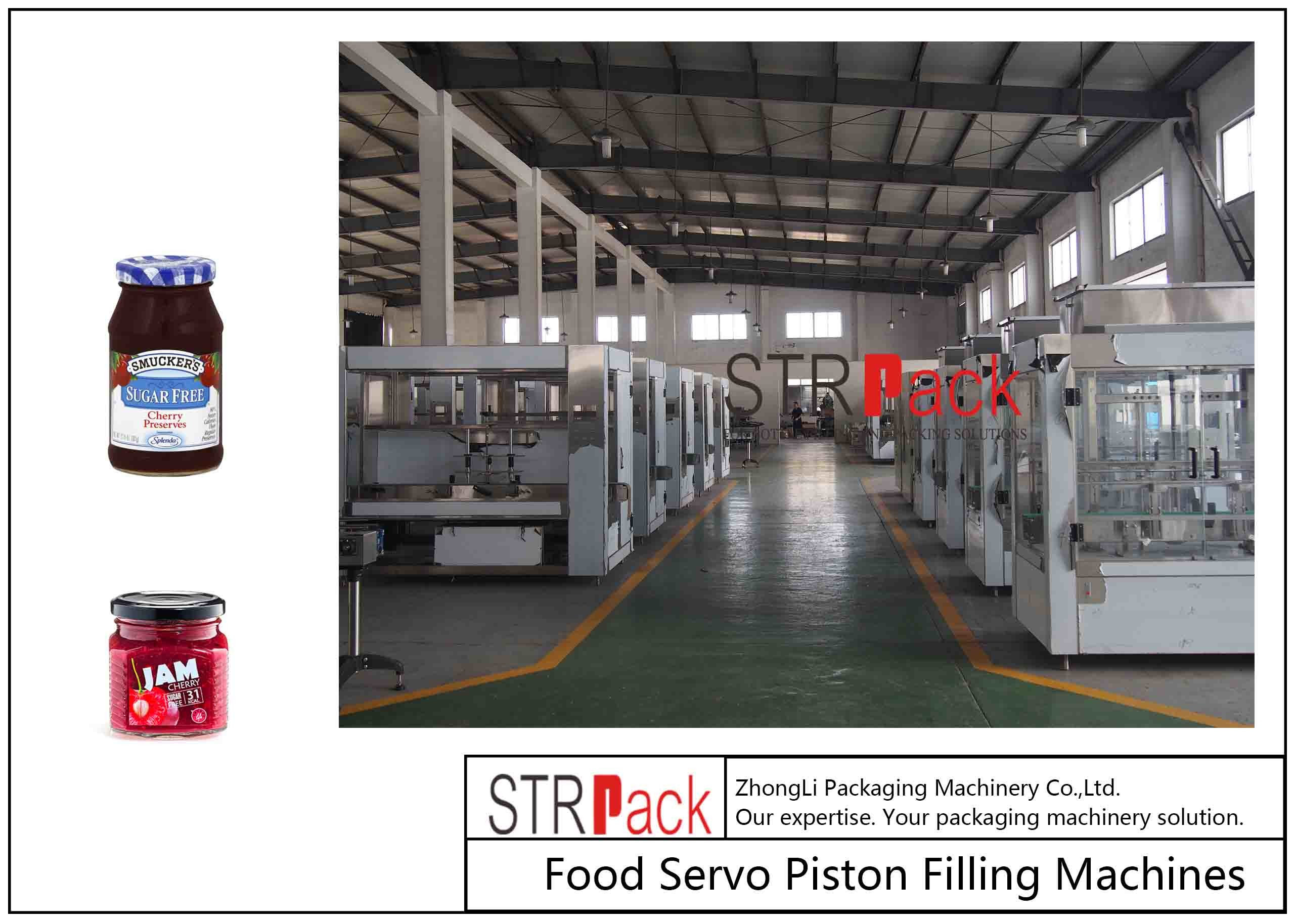 220V / 50Hz PLC Automatic Paste Filling Machine Air Consumption 0.3m3/Min