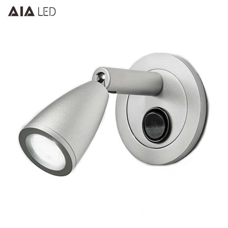 Surface mounted hotel 3W pulldown led bed wall lamp for bedroom accordion wall lamp for bedside