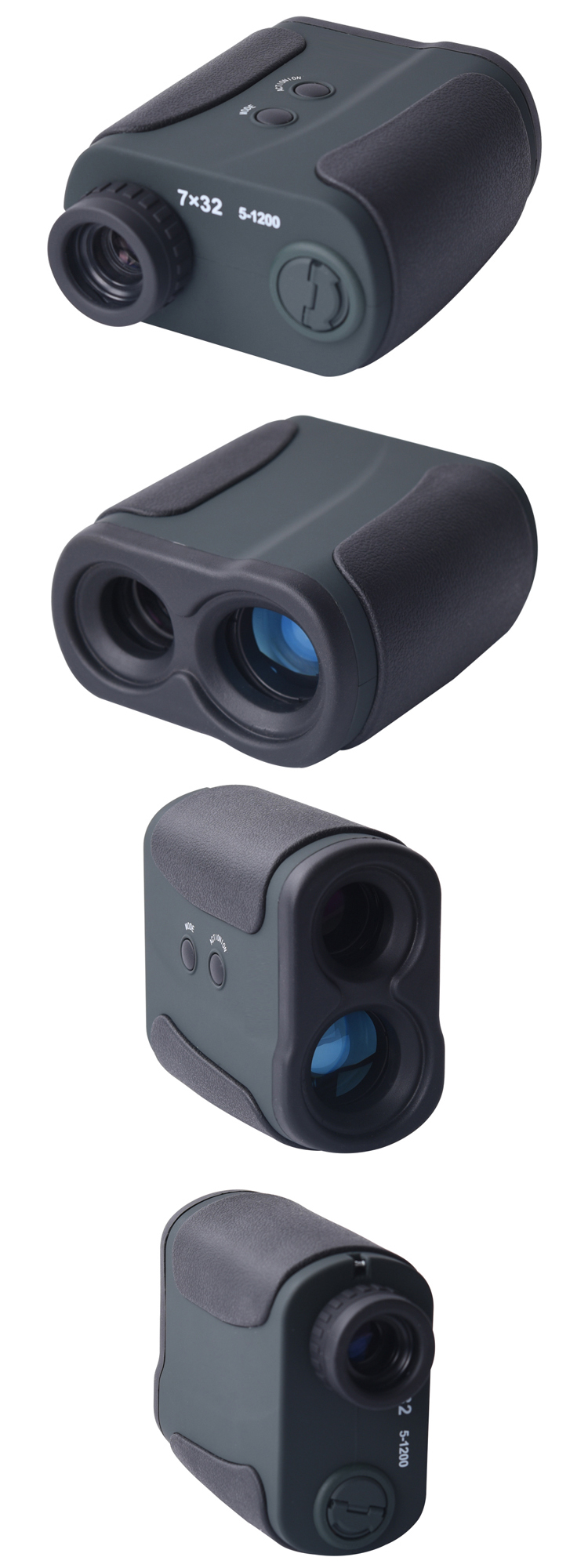 7X32 1200m Laser Rangefinder for Golf and Hunting Full Multi Coated Lens Long Distance