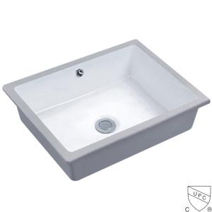 China Rectangle Undermount Vanity Lavatory Bathroom Wash Basin Counter Sink wholesale