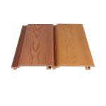 Waterproof 145x20.5mm Wood Plastic Composite Cladding Panel Brown WPC Outdoor