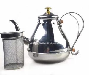China Stovetop Pourover Stainless Steel Tea Kettle 1.8 Liter Leak - Proof Coffee Pot wholesale