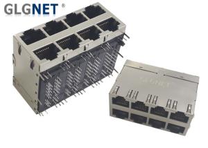 China GLGNET Right Angle 8 Ports Rj45 Poe Magjack wholesale