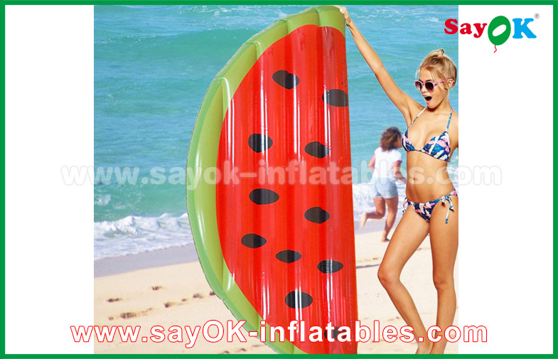Yellow / Red / Fruit Slice Pool Float Raw Inflatable Pool Toys For Swimming