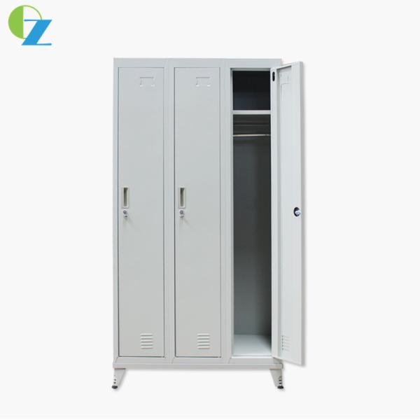 Changing Room Furniture Office Furniture Steel Employee Storage Lockers 3 Door
