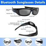 Trail Running Marathon G4F 1080P Bluetooth Sunglasses Camera With Music, Phone