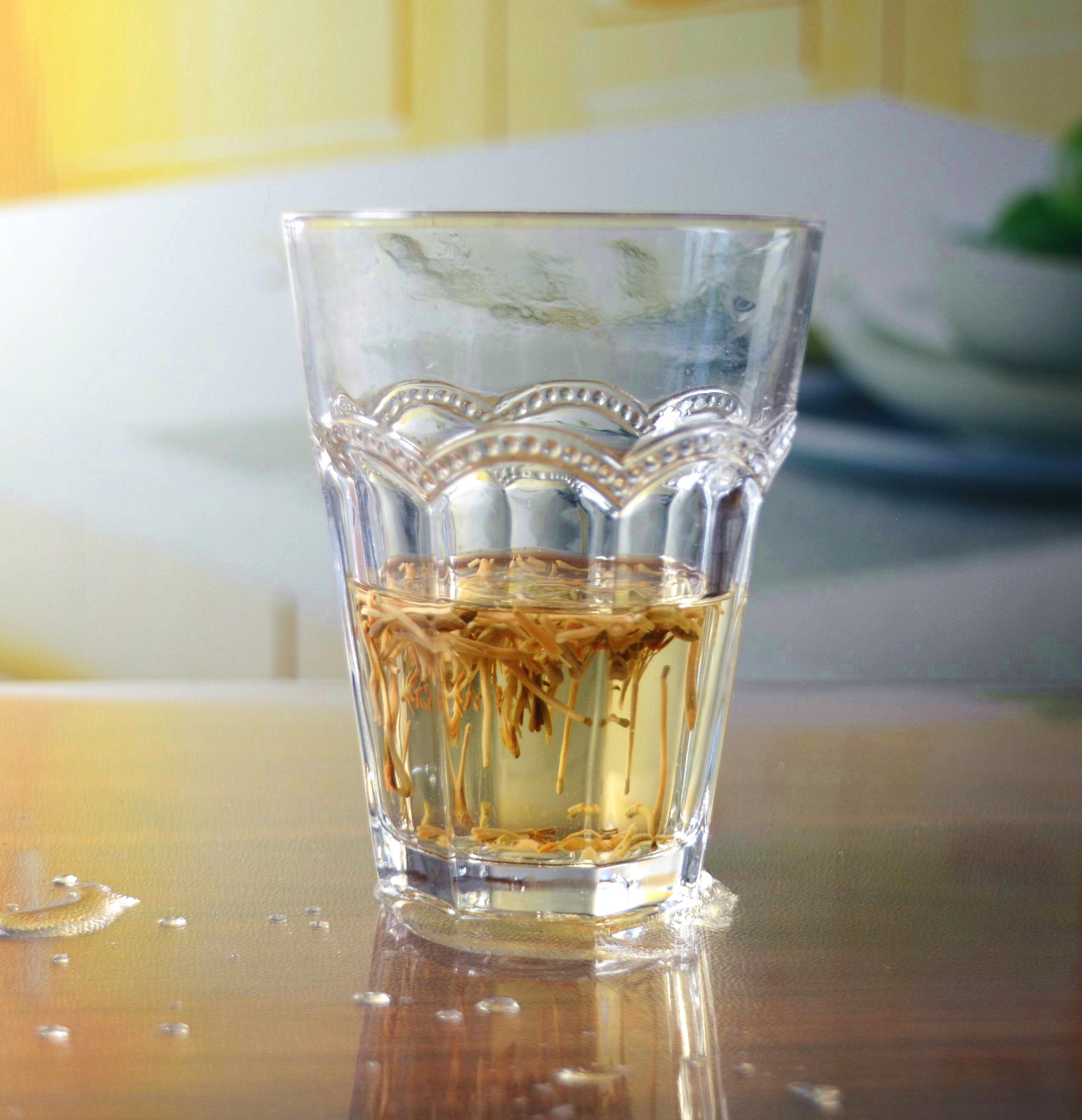 Stemless Embossed Multiple Tangent 10 Oz Glass Tumbler