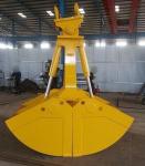 Single Rope Clamshell Flap Mechanical Grab Bucket For Crane