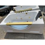 One Adult Person Fiberglass Jacuzzi Bathtub Bathroom Corner Whirlpool Massage