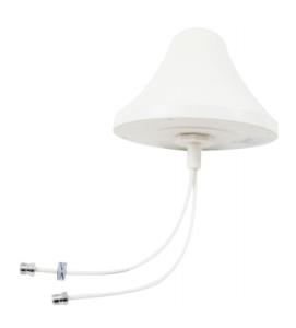 China Indoor H / V Omni Directional Ceiling Antenna 2-4dbi Gain 698-2700mhz 2xN Female Connector wholesale