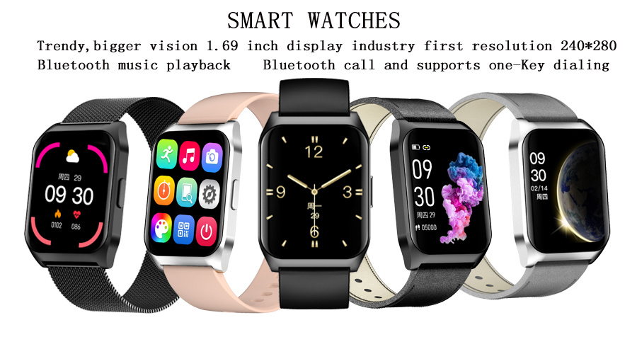 1.69 Inch IPS Color Screen IP67 Waterproof Earth Style Theme Ui Health Information Sharing Hz17smart Watch