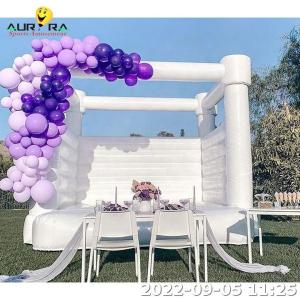 China Bounce House Inflatable Commercial 13x13ft Inflatable Jumper White Moon Bounce wholesale
