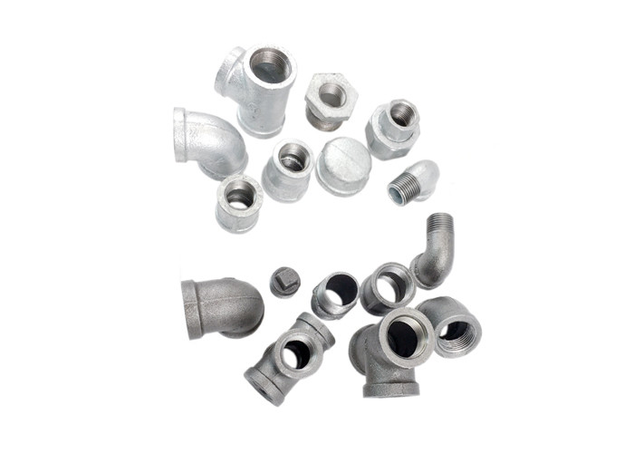 Npt Gas Pipe Hose Pipe Fittings Malleable Iron Socket White / Balck Color