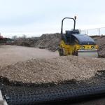 Plastic PP Biaxial Geogrid Under Pavers OEM
